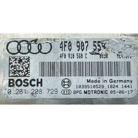 AUDI A6 C6 4.2 STEROWNIK KOMPUTER ECU 4F0910559 4F0910560C 0281208729
