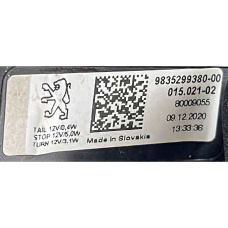 PEUGEOT 308 GT III 21- LAMPA PRAWA 9835299380