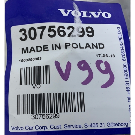 VOLVO S80 30756299 ZAŚLEPKI DACHU RELINGU TYŁ