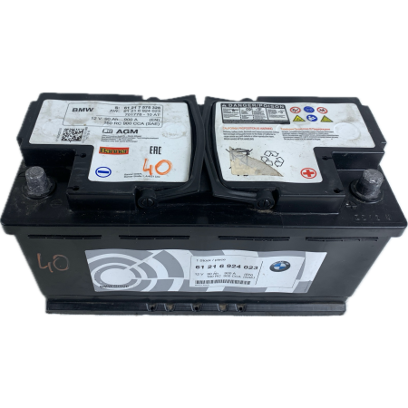 40 BMW AKUMULATOR AGM BMW 90AH 900A 2018 ROK 6924023 7575328