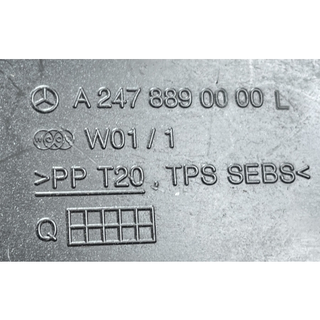 MERCEDES W247 WYGŁUSZENIE BŁOTNIKA LEWE PRZÓD A2478890000