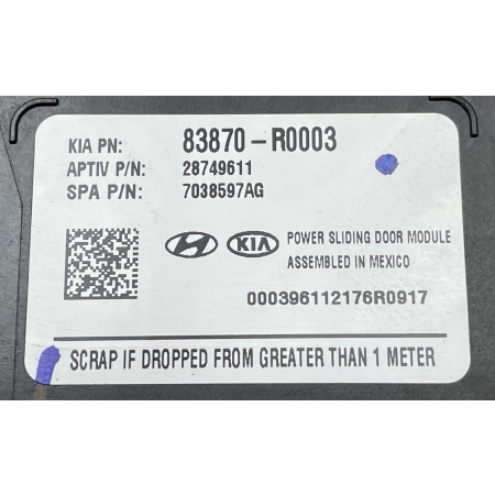 B3 KIA CARNIVAL IV 2020 - STEROWNIK MODUŁ  DOCIĄGU DRZWI  83870-R0003