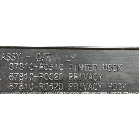 B3 KIA CARNIVAL IV 2020 -  LEWA SZYBA KAROSERYJNA 87810-R0010