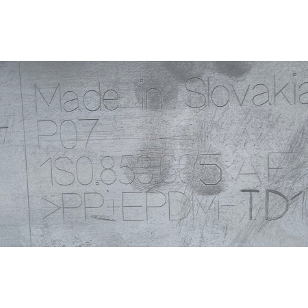 VW UP 1S0 NAKŁADKA LISTWA ZDERZAKA PRZÓD 1S0853605AF