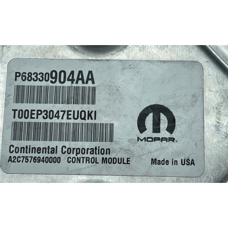 P7 DODGE CHARGER 2018 STEROWNIK SILNIKA KOMPUTER 68330904AA