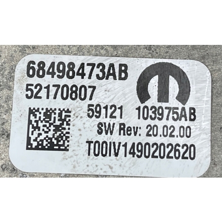 JEEP COMPASS II KAMERA SZYBY CZOŁOWEJ PRZEDNIEJ 68498473AB