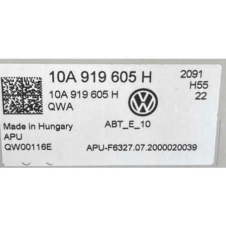VW ID3 ID.3 WYŚWIETLACZ NAWIGACJI 10A919605B