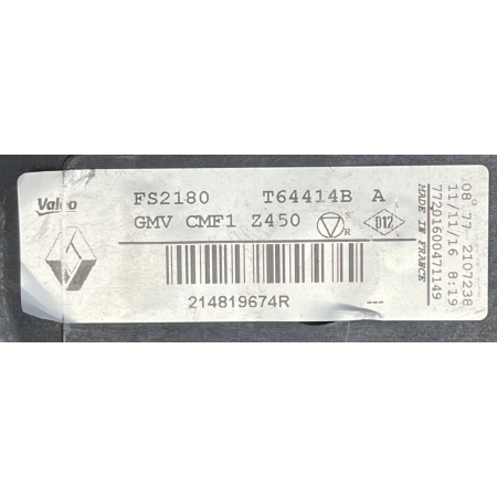RENAULT SCENIC MEGANE IV TALISMAN OBUDOWA WENTYLATOR 214819674R