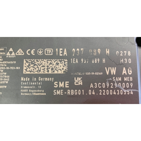STEROWNIK MODUŁ KOMFORTU AUDI VW 1EA937089H