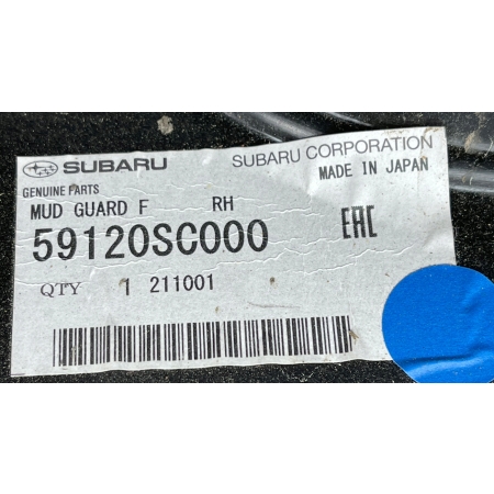 B146 SUBARU FORESTER III 2008 - NADKOLE PRAWE PRZÓD 59120SC000