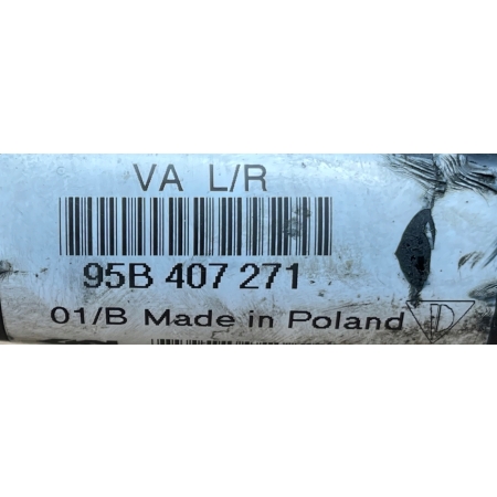 B1A PORSCHE MACAN S 3.0 V6 2015 PÓŁOŚ PRZÓD LEWA = PRAWA 95B407271