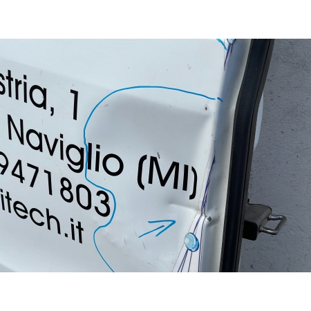 B2 TRANSIT CUSTOM 2013 - DRZWI LEWE TYŁ KOMPLETNE
