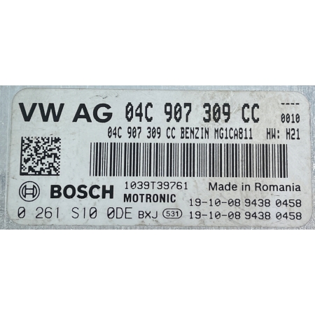 VW SKODA FABIA III STEROWNIK SILNIKA 04C907309CC 0261S100DE