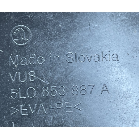 SKODA YETI CHLAPACZ LEWY PRZÓD PRZEDNI ORYGINAŁ 5L0853887A