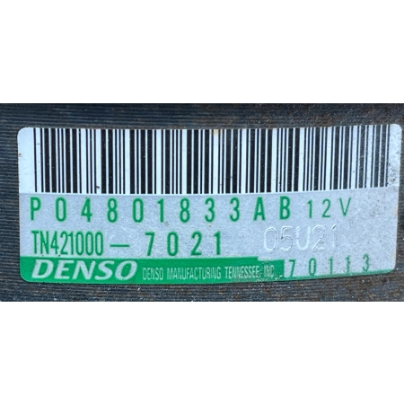 P5 DODGE CHARGER 2017 V8 5.7 ALTERNATOR 04801833AB