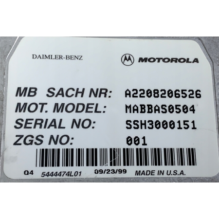 MODUŁ TELEFONU MERCEDES S-KLASA W220 A2208206526