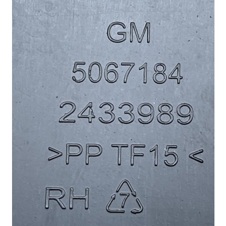 O2 CADILLAC ESCALADE IV 2014 -  PRAWA OSŁONA ZAŚLEPKA WLOTU WNĘTRZA 2433989