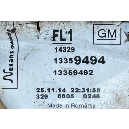 OPEL CORSA E 2014 - WIĄZKA CZUJNIKÓW PDC ZDERZAKA TYLNA TYŁ GM 13359494
