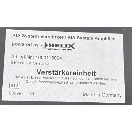 * NOWY WZMACNIACZ AMPLITUNER GŁOŚNIKÓW HELIX KIA 1000115004