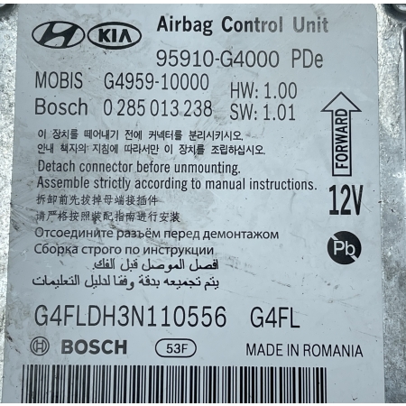 HYUNDAI I30 III MODUŁ AIRBAG PODUSZEK  95910-G4000 0285013238
