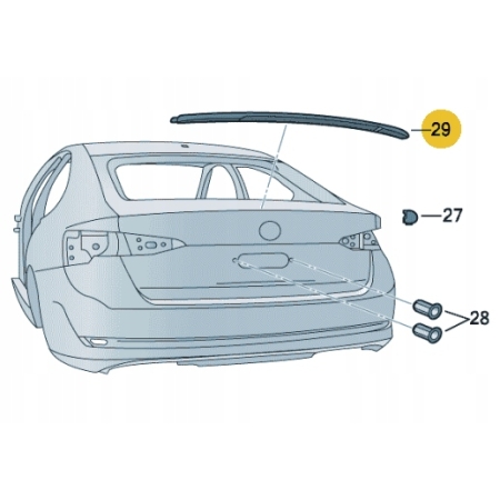 * SPOILER LOTKA KLAPY BAGAŻNIKA SKODA OCTAVIA 4 IV 20 DYNAMIC F9R 5E6827933