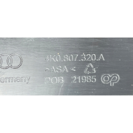 AUDI A6 C8 2019- ZAŚLEPKA KRATKA ZDERZAKA TYŁ PRAWA 4K0807320A