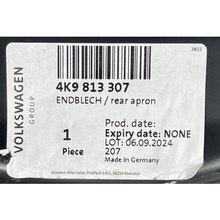 AUDI A6 C8 4K9 KOMBI PAS TYLNY POSZYCIE 4K9813307