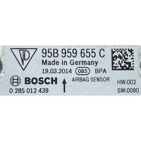 B1 PORSCHE MACAN S 2015 MODUŁ STEROWNIK SENSOR PODUSZEK AIRBAG 95B959655C