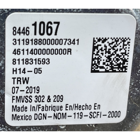 P8 GMC YUKON XL IV 2015 - PAS BEZPIECZEŃSTWA PRAWY PRZÓD 84461067
