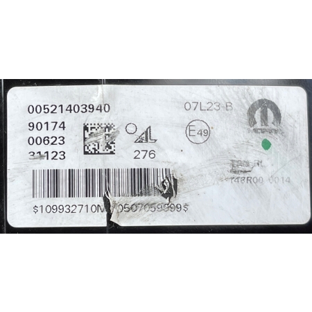 12 FIAT 500E II 2020 - HALOGEN LED DRL ŚWIATŁO DZIENNE PRAWY 00521403940