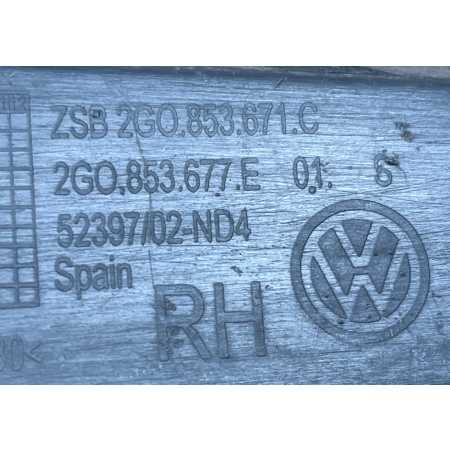 VW POLO VI 2G KRATKA PRAWA ZDERZAKA PRZÓD 2G0853677E ORG