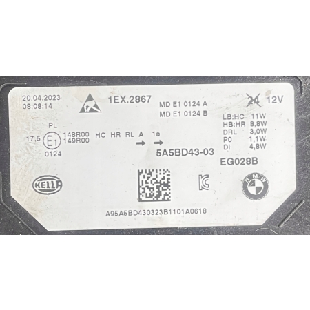 LAMPA LEWA PRZÓD PRZEDNIA BMW X1 U11 2022- FULL LED 5A5BD43 20.04.2023
