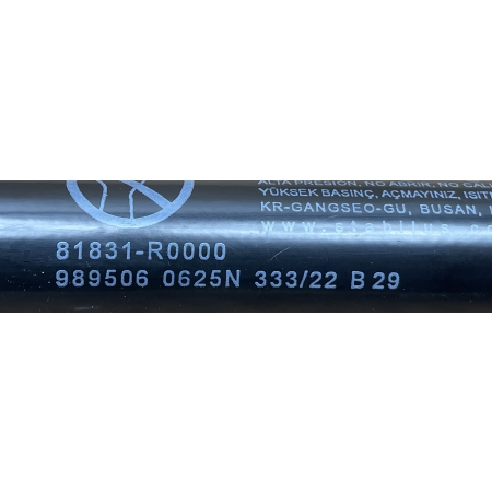 B3 KIA CARNIVAL IV 2020 - SIŁOWNIK TELESKOP KLAPY TYŁ LEWY 81831-R0000