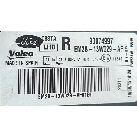 LAMPA PRZÓD PRAWA FORD S-MAX II MK2 EM2B-13W029-AF