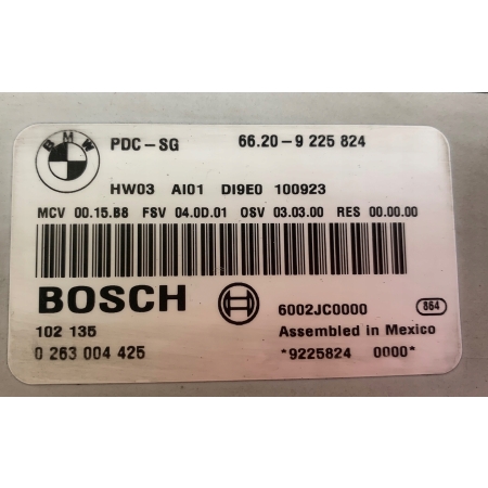 BMW 1 E87 MODUŁ STEROWNIK PARKOWANIA 9225824 0263004425