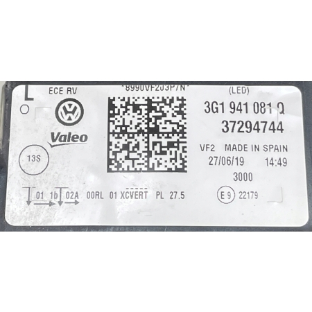 VW PASSAT B8 LIFT 2019- LAMPA FULL LED LEWA PRZÓD 3G1941081Q 27.06.19