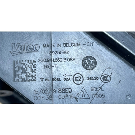 VW POLO VI 2G HALOGEN PRAWY PRZÓD 2G0941662B 15.02.19