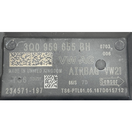 SKODA VW AUDI MODUŁ SENSOR AIRBAG PODUSZEK POWIETRZNYCH 3Q0959655BH