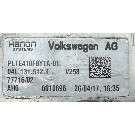 VW T6 2.0 ZAWÓR EGR CHŁODNICA SPALIN 04L131512T