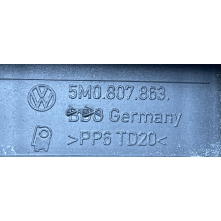 VW GOLF 6 VI PLUS + ŚLIZG ZDERZAKA TYŁ ŚRODKOWY WSPORNIK UCHWYT 5M0807863