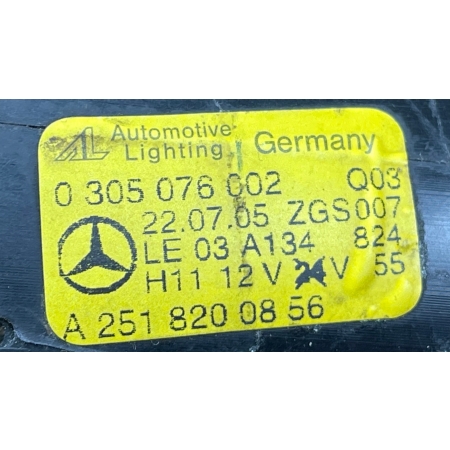 MERCEDES W169 C219 W245 W204 W212 X204 W221 HALOGEN PRAWY PRZÓD A2518200856
