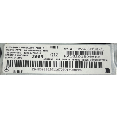MERCEDES W204 W212 PODUSZKA AIRBAG KIEROWNICY ORYGINAŁ