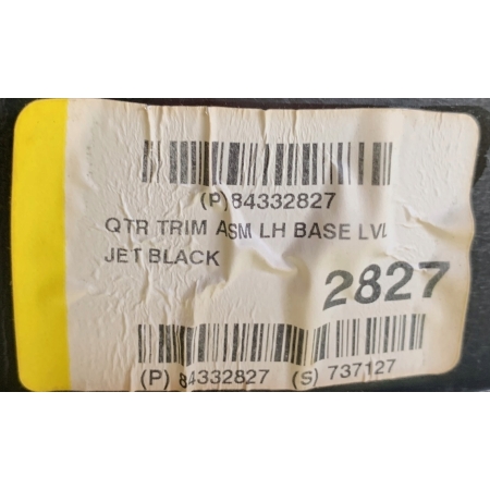 U9 CHEVROLET CAMARO VI 16- LEWY BOCZEK TAPICERKA TYŁ 84332827