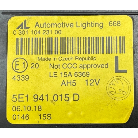 SKODA OCTAVIA III LIFT 2017 - LAMPA LEWA PRZÓD PRZEDNIA FULL LED 5E1941015D