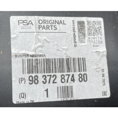 PEUGEOT 308 III 3 T10 ASTRA IV 6 L 2020 - BELKA ZDERZAKA TYŁ TYLNA 9837287480