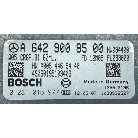 MERCEDES SPRINTER W906 906 STEROWNIK KOMPUTER ECU A6429008500 0281016977