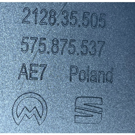 A41 SEAT ATECA OBUDOWA OSŁONA LUSTERKA LEWA COSMO GREY 67E 575875537