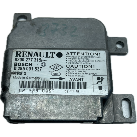 RENAULT CLIO II MODUŁ AIRBAG PODUSZEK  8200277315 0285001537