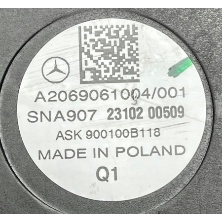 MERCEDES C-KLASA W 206 GŁOŚNIK GŁOŚNIKI FABRYCZNE A2069061004