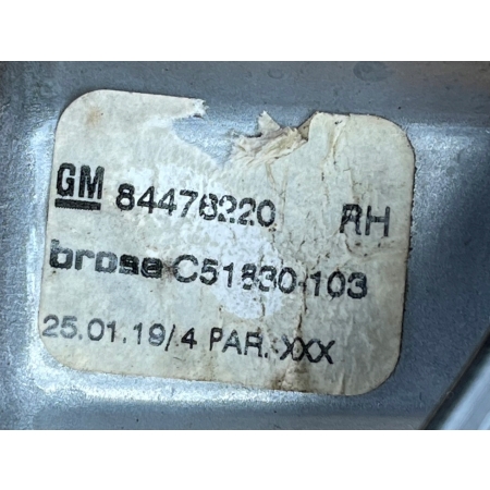 P1 CHEVROLET TRAVERSE II 2017 PODNOŚNIK SZYBY PRAWY TYŁ SILNICZEK 84476220